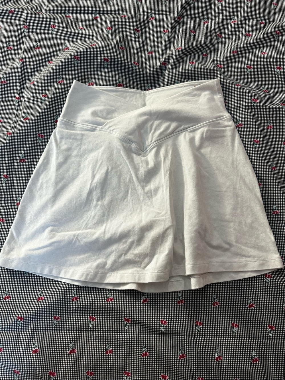 PINK Victoria's Secret White High-Waist Skort